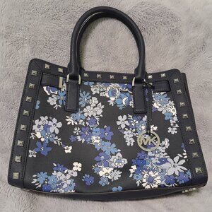 Michael Kors Dillion Navy Satchel